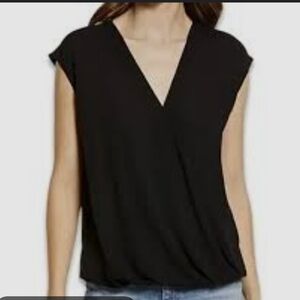 Halogen Black V-Neck Blouse